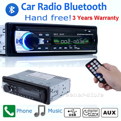 2017 NEW Car Radio Audio Bluetooth 1 DIN In Dash SDUSB IPOD Aux Input FM Stereo
