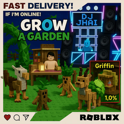 [] Roblox GROW A GARDEN | Seeds, Gears, Pets, & Huge | Digital Delivery