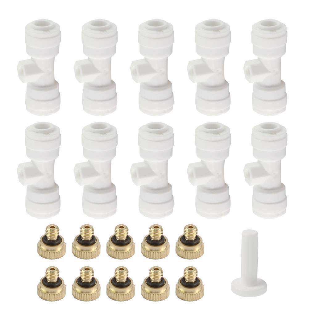 21Pcs Irrigation Misting Nozzles Set Outdoor Cooling Water Mist Fog Spray System