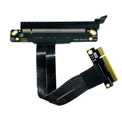 XT-XINTE PCIE 4.0 x8 to x16 Riser Cable 90°/180 Angled Graphics Video Card