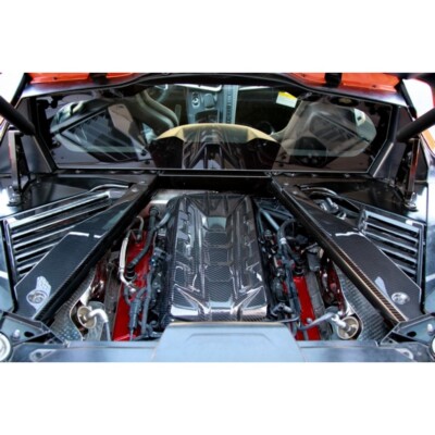 APR Carbon Fiber Engine Bay Panel Covers Set- Chevrolet Corvette C8 20+ New