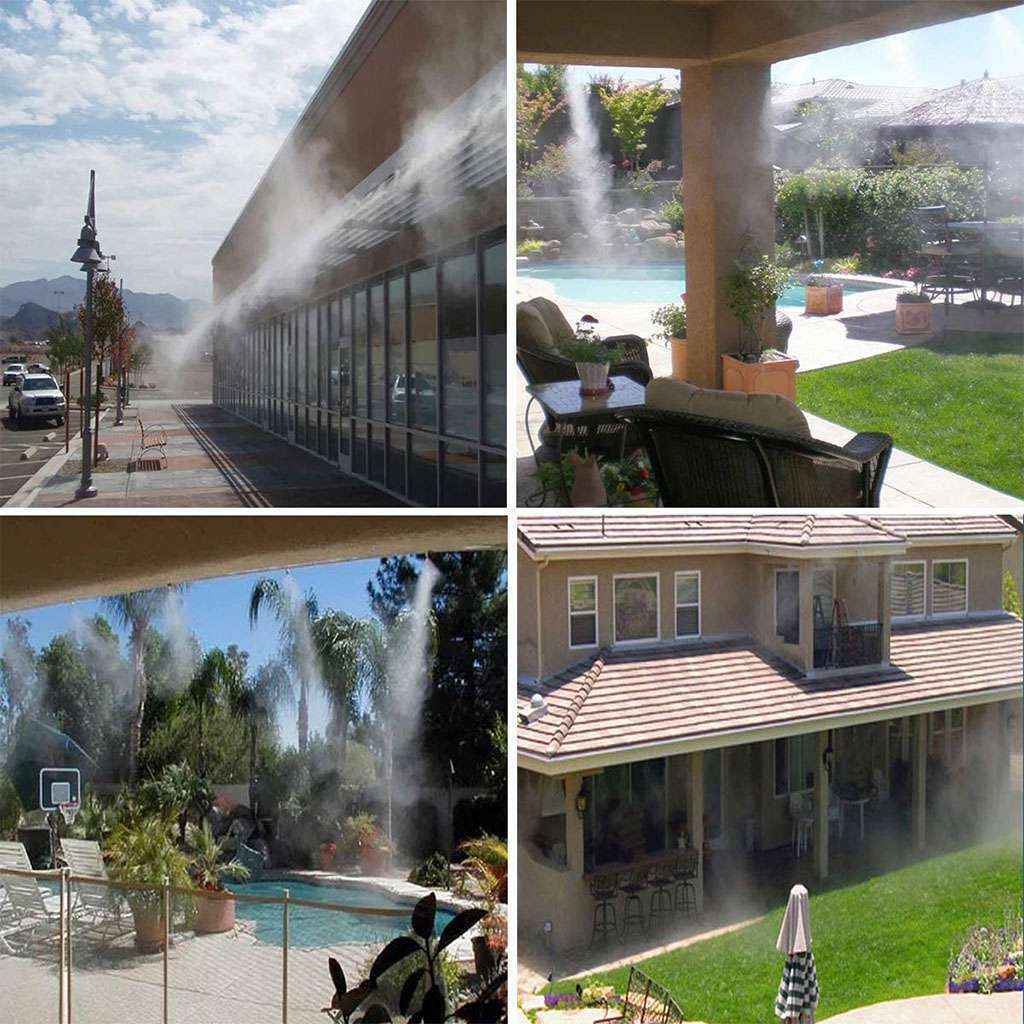 21Pcs Irrigation Misting Nozzles Set Outdoor Cooling Water Mist Fog Spray System