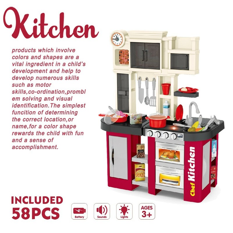 play kitchen set with running water