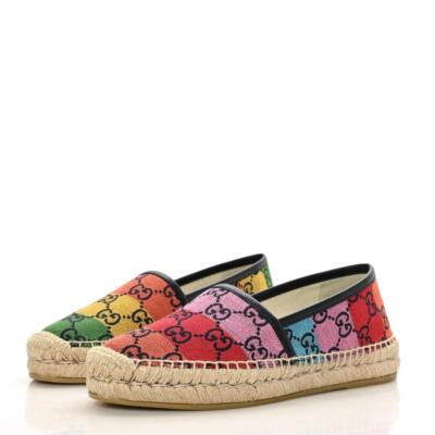 GUCCI ミュール 35C Men's Horsebit mule in beige and ebony Orginal GG canvas