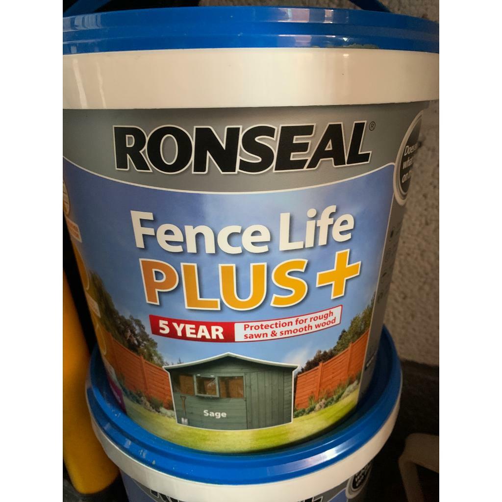 Ronseal fence life plus 5L Sage in Scunthorpe, Lincolnshire Gumtree