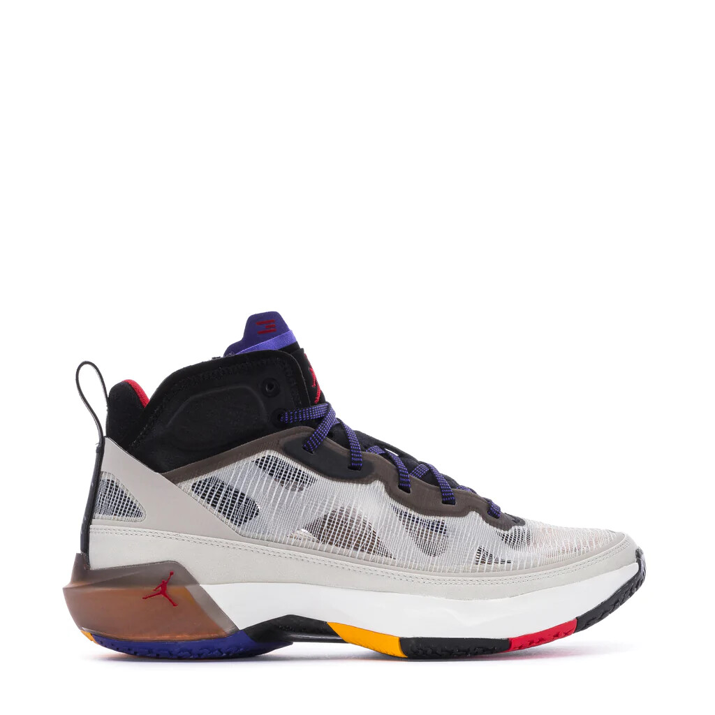 

Мужские JORDAN AJ XXXVII Light Bone/Fire Red/Black/Dk Concord DD6958-060, Multicolor, Air Jordan