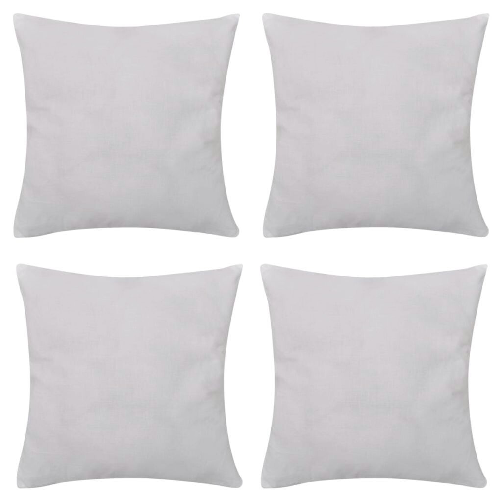 4 White Cushion Covers Cotton 50 x 50 cm130902 in Victoria, London