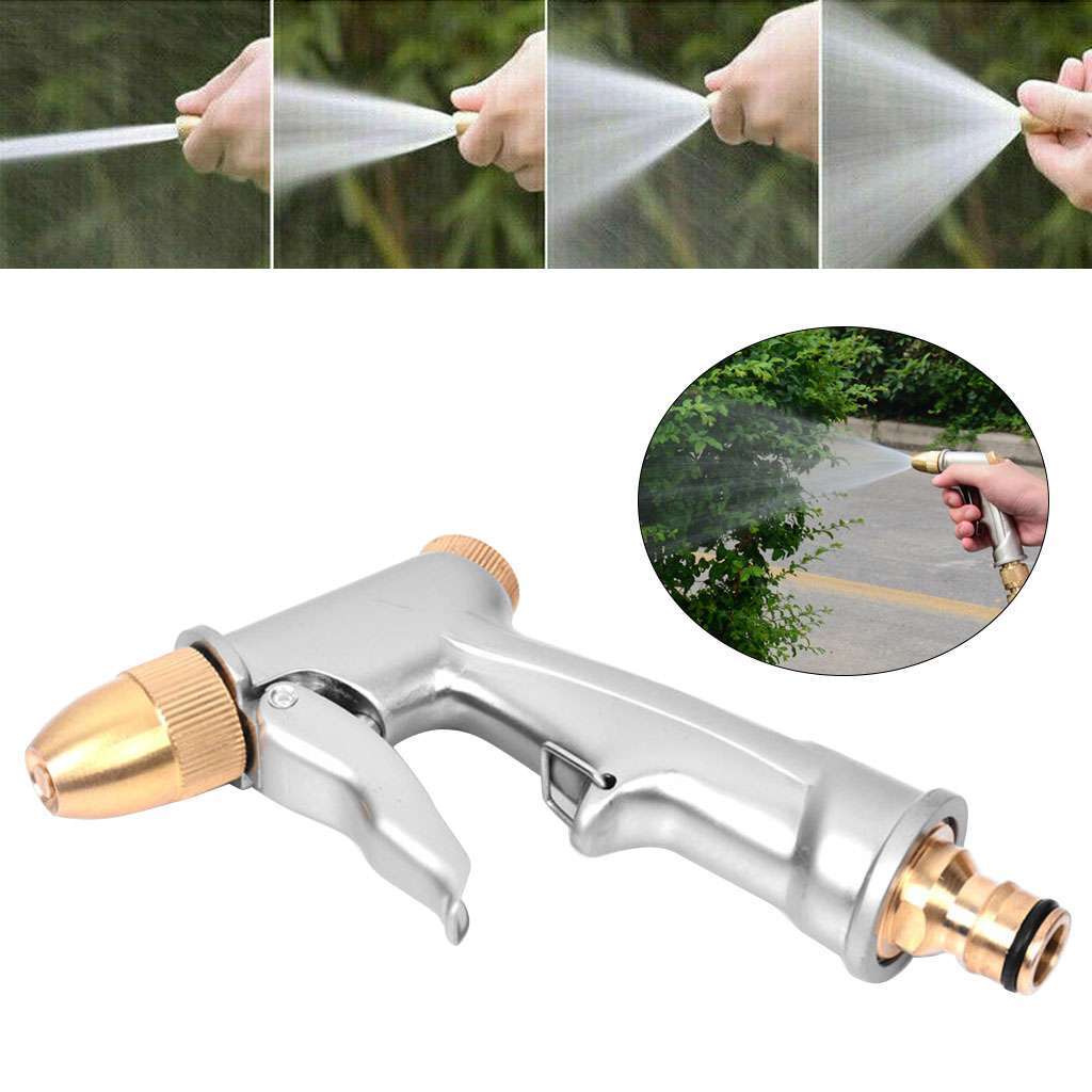 High Pressure Water Spray Gun Nozzle Car Garden Lawn Wash Hose Pipe Cleaning