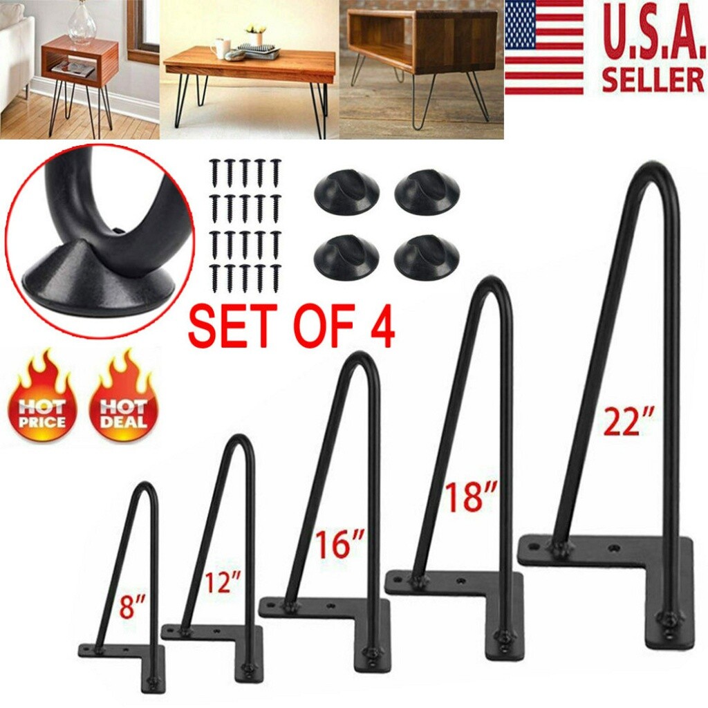 Description Picture 2 of itemCoffee Metal Hairpin Table Legs 16