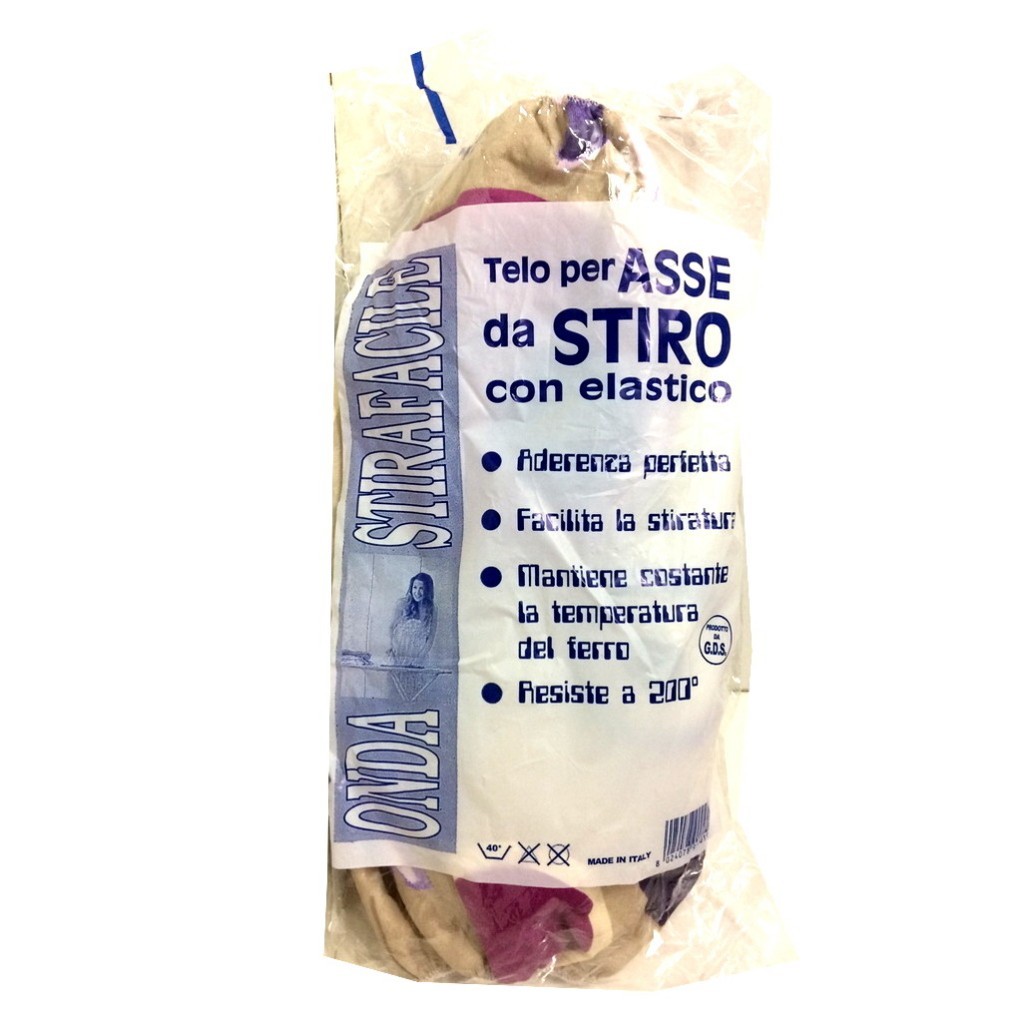 Copriasse Da Stiro Telo Per Asse Da Stiro Con Elastico 140x47cm Fantasia moc