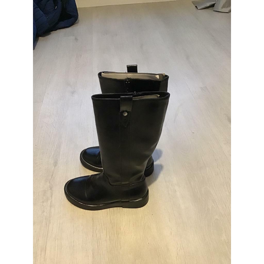 zara girls black boots
