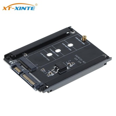 NGFF Metal Socket (SATA) B+M Drive 2.5 for M.2 Adapter Case Solid