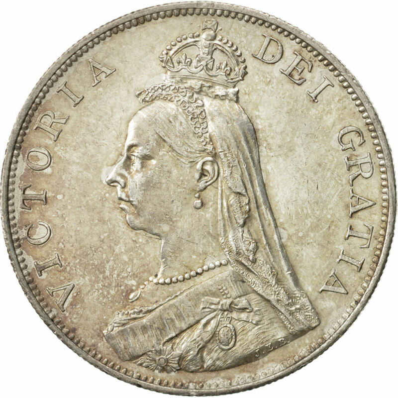 [#480948] Coin, Great Britain, Victoria, Double Florin, 1887, MS, Silver,