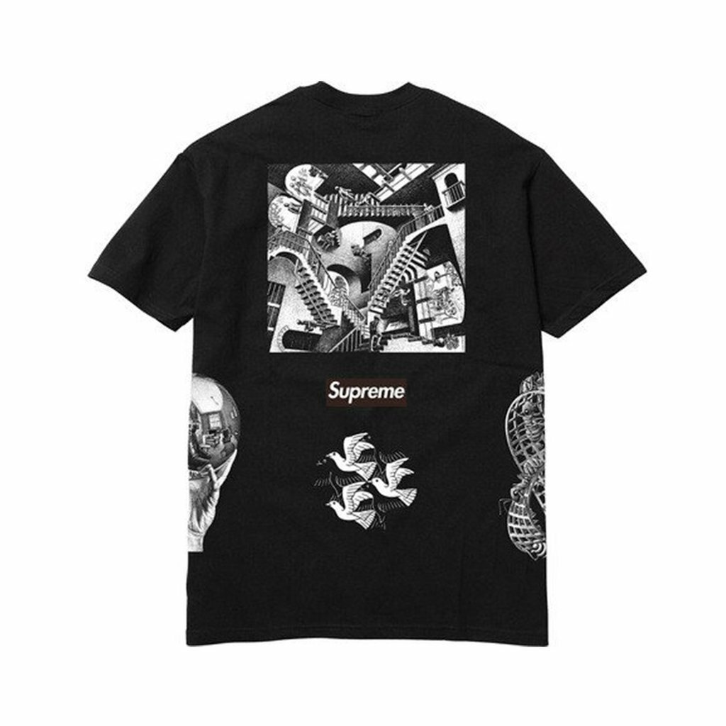 Supreme MC Escher Collage Shirt SS17 Box Logo Tee