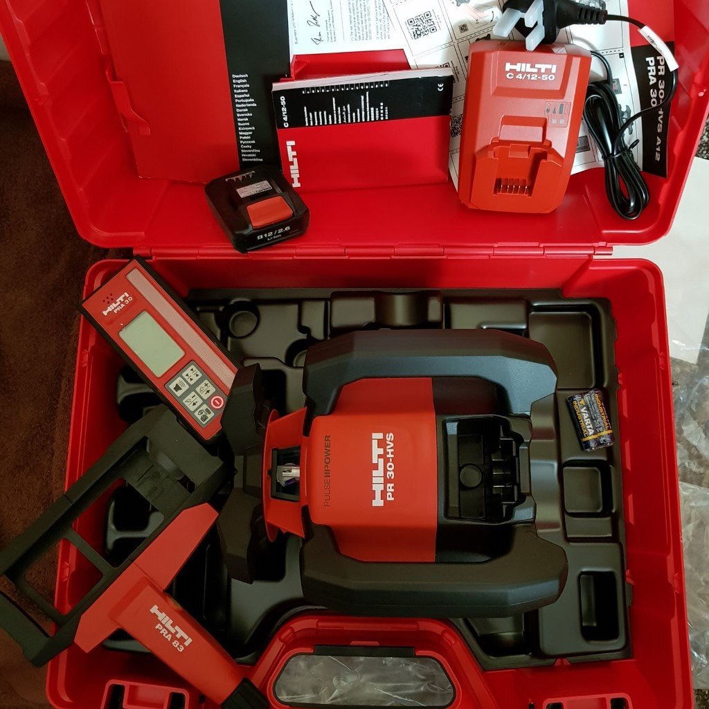 Hilti PR 30HVS A12 rotating laser levelling tool. Brand new. in