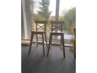 2 x IKEA Tall Dining Chairs/Barstools