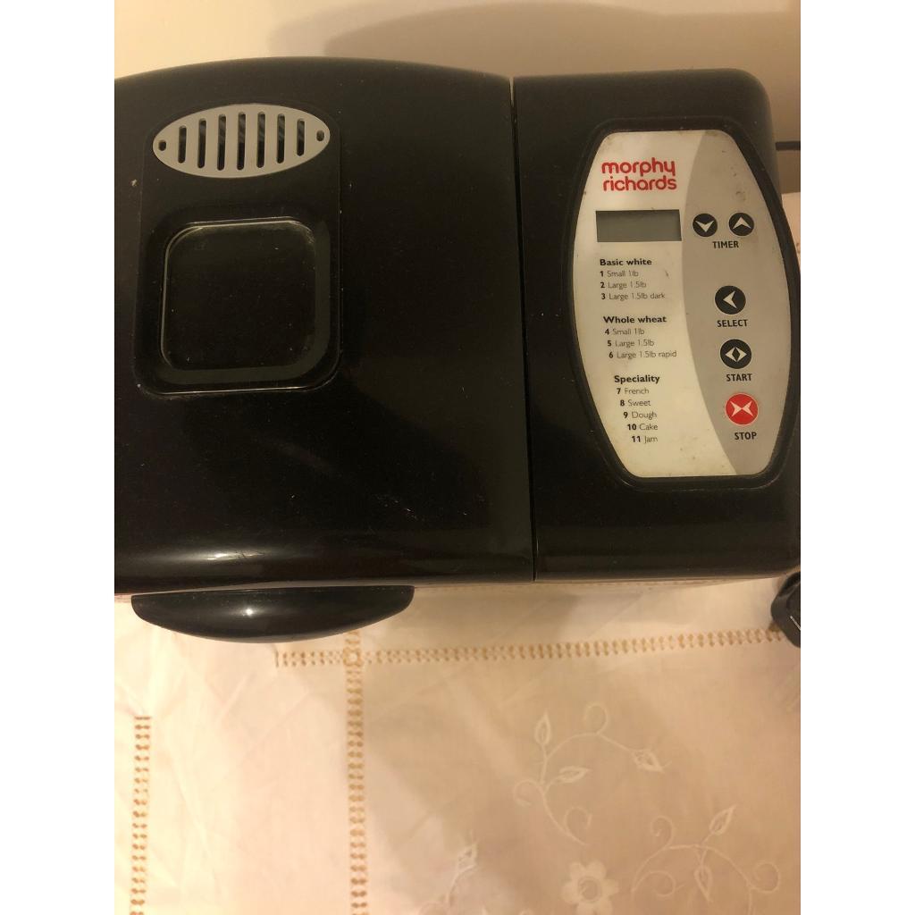 morphy richards bread maker 48221