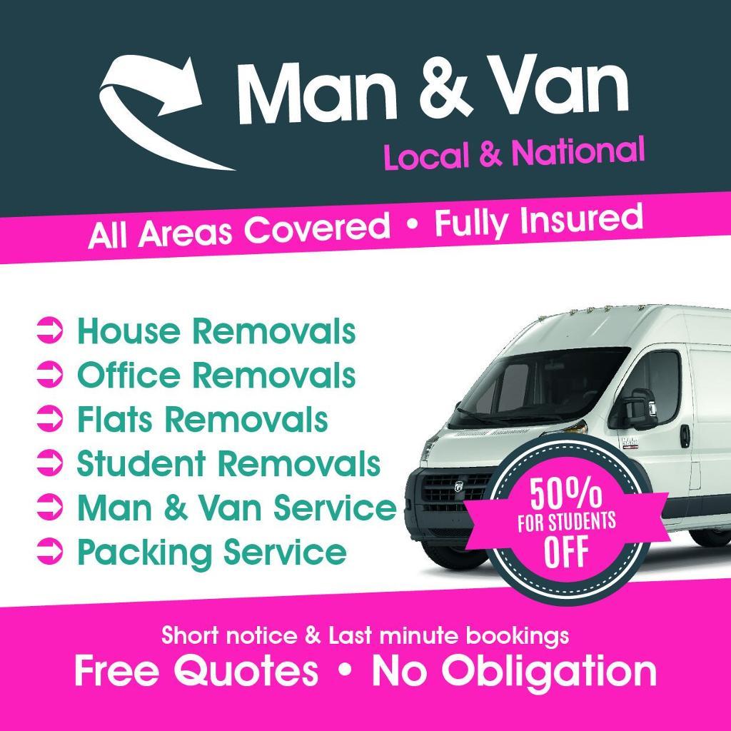 Cheap Man And Van £20p/h Hire Removal Services in Manchester City