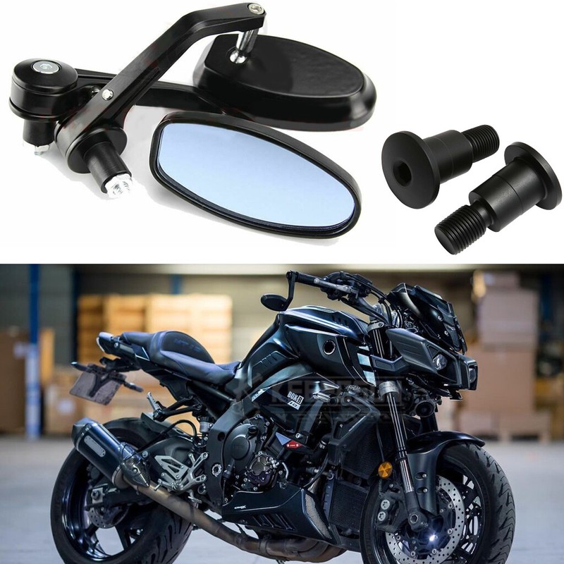 Motorcycle Handle Bar End Mirrors For Yamaha MT 07 09 10 FZ1