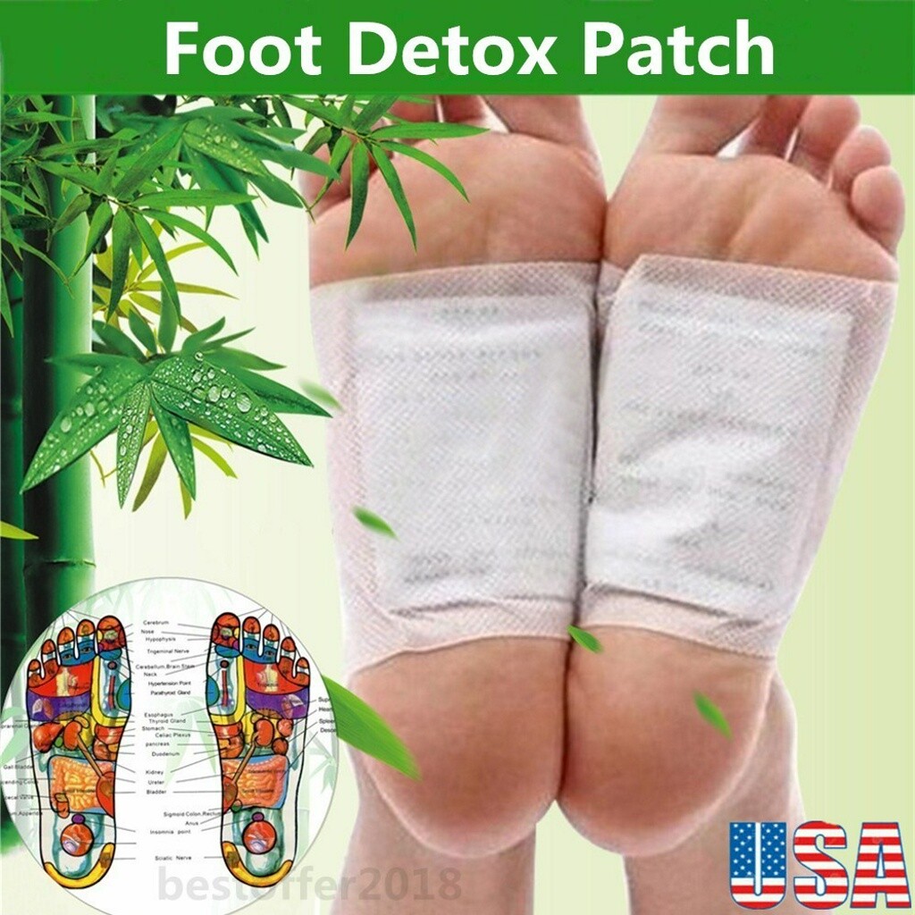 50PCS Detox Foot Pads Patch Detoxify Toxins Adhesive Keeping Fit Health
