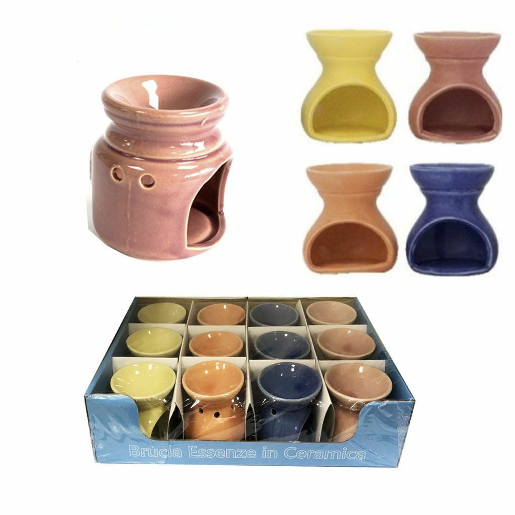 Set 12 Pezzi Brucia Essenze In Ceramica Colorata 625504 hmj