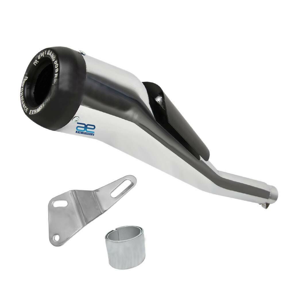 Bend Cobra Silencer Glass wool Clamp+ Bush For Royal Enfield Thunderbird 