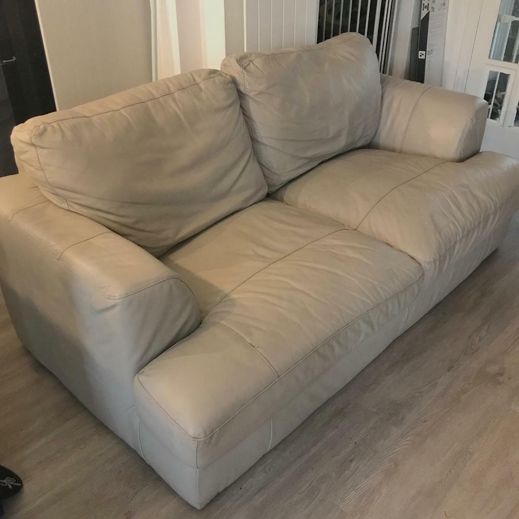 Next Grey Leather Sofa in Kesgrave, Suffolk Gumtree