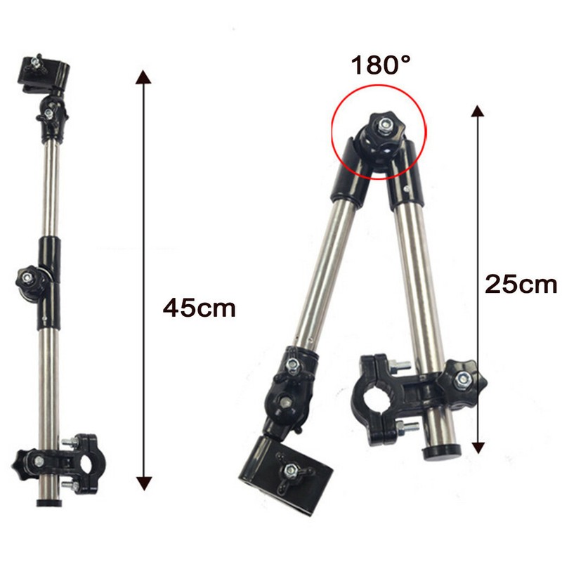 Hands-Free Umbrella Mount Holder Bicycle Stroller Wheelchair Umbrella Stand \