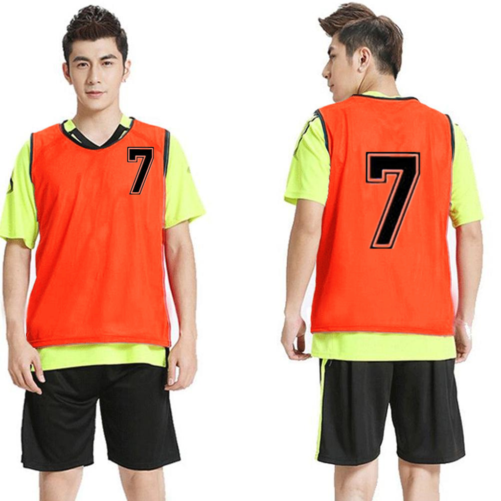 Child Adult Soccer Football Jersey Sports team Training Nylon numbered Vests