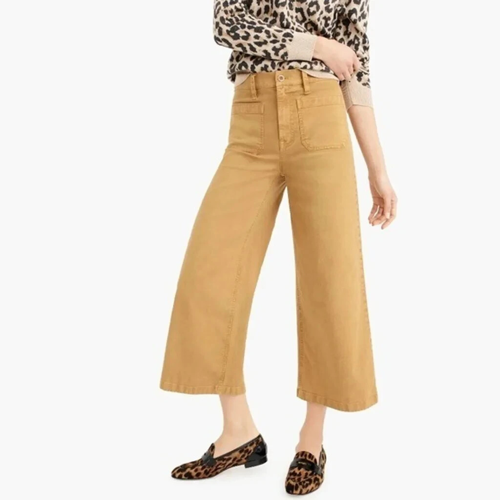 90s J.CREW cotton wide pants 33×34 brown 90s J.CREW cotton wide pants 33×34 brown