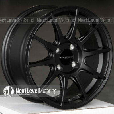 1 Circuit CP41 15x7 4x100 +35 Flat Black Wheels Fits Honda Civic Acura Integra