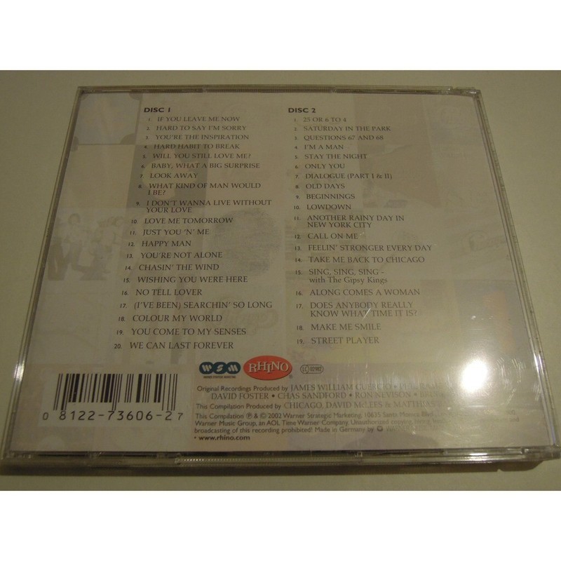 Cd The Chicago Story: Complete Greatest Hits - 8122 73606 2 / Europe . 2002