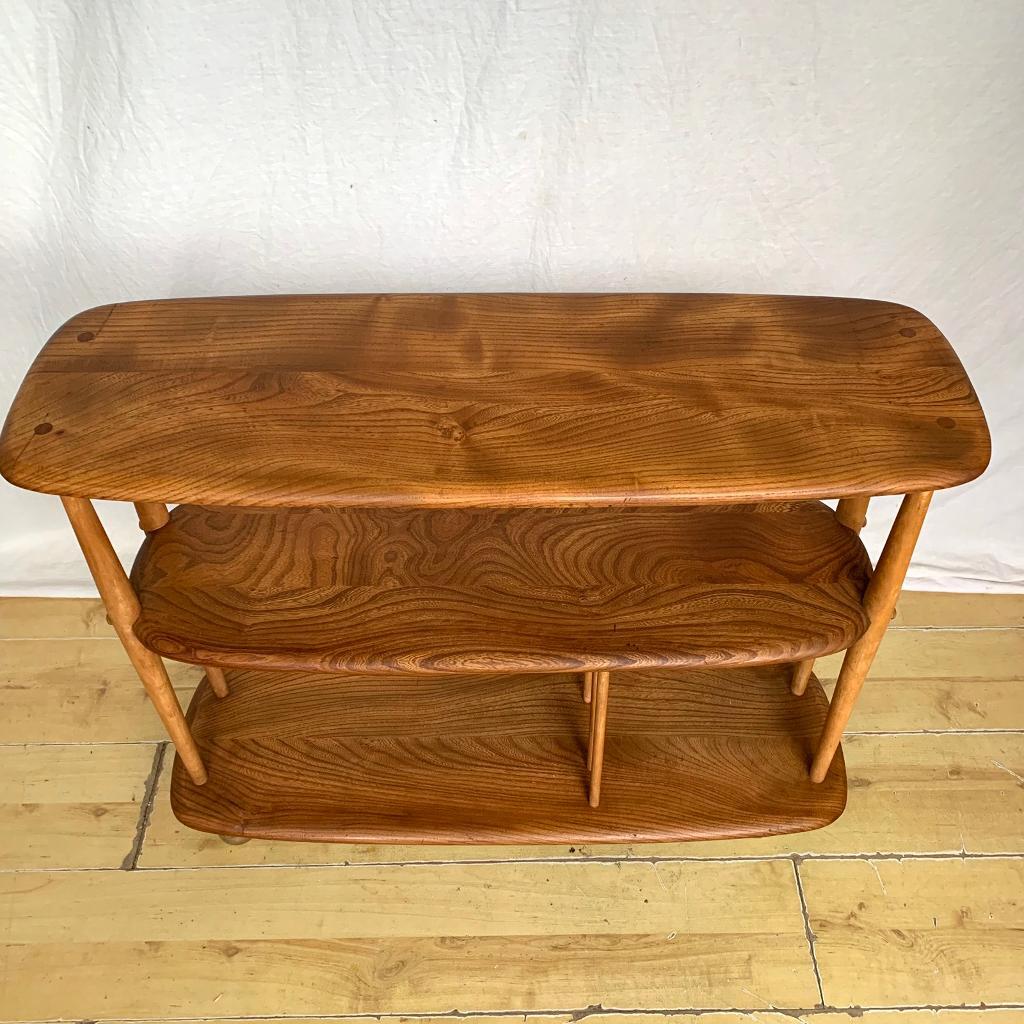 Ercol trolley bookcase giraffe room divider mid century vintage in