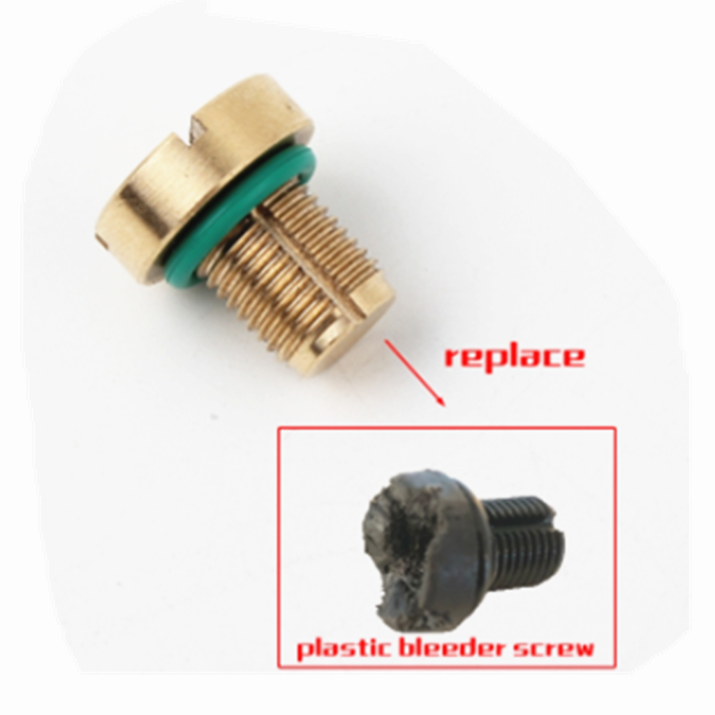 Coolant Expansion Tank Bleeder Screw Billet Brass For BMW E36 E39 E46