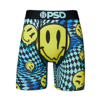 Men's PSD Blue Rave Smiles Micro-Mesh Boxer Briefs