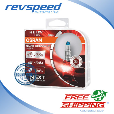 OSRAM NIGHT BREAKER LASER H1 Next Gen +150% Duo Box (2 lamps) 64150NL-HCB
