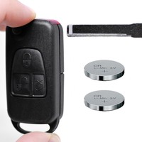 Klapp Schlüssel Gehäuse 3 Tasten für Mercedes S...