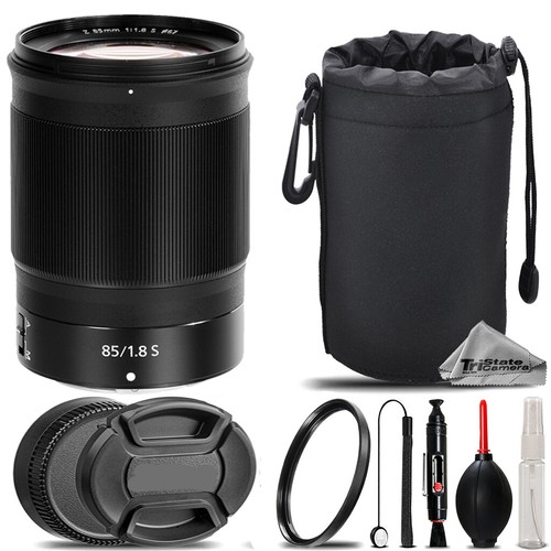 Nikon NIKKOR Z 85mm f/1.8 S Lens + UV Filter+ + Hood + Lens
