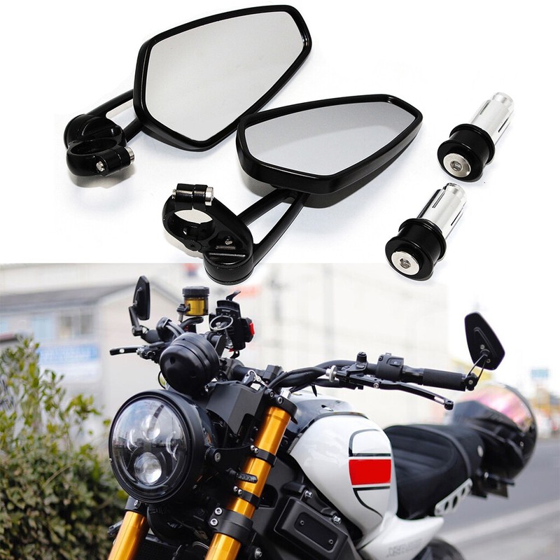 For Indian Scout Bobber Criuser Motorcycle Bar End Rearview Mirrors 7/8" CNC A++