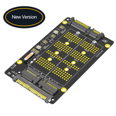2 in 1 Combo M.2 NGFF NVME PCI-E SSD to U.2 SFF-8639 M.2 NGFF SATA SSD to SATA