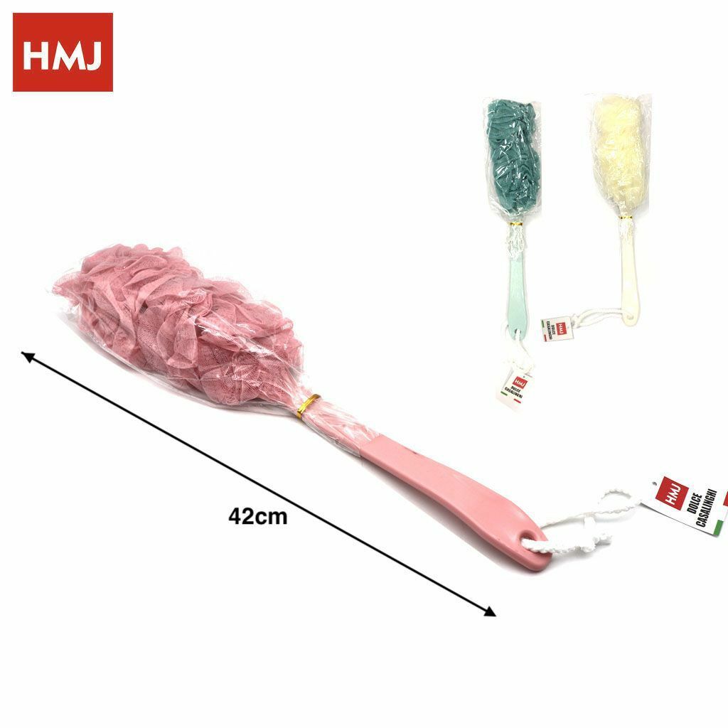 Spazzola Lavaschiena Esfoliante Bagno Doccia Lavare Schiena Spugna hmj