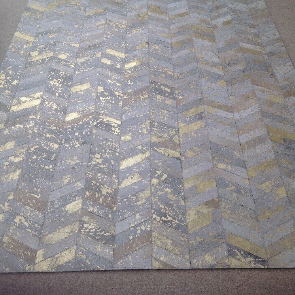 Gold Chevron Cowhide Rug In Oxford Oxfordshire Gumtree