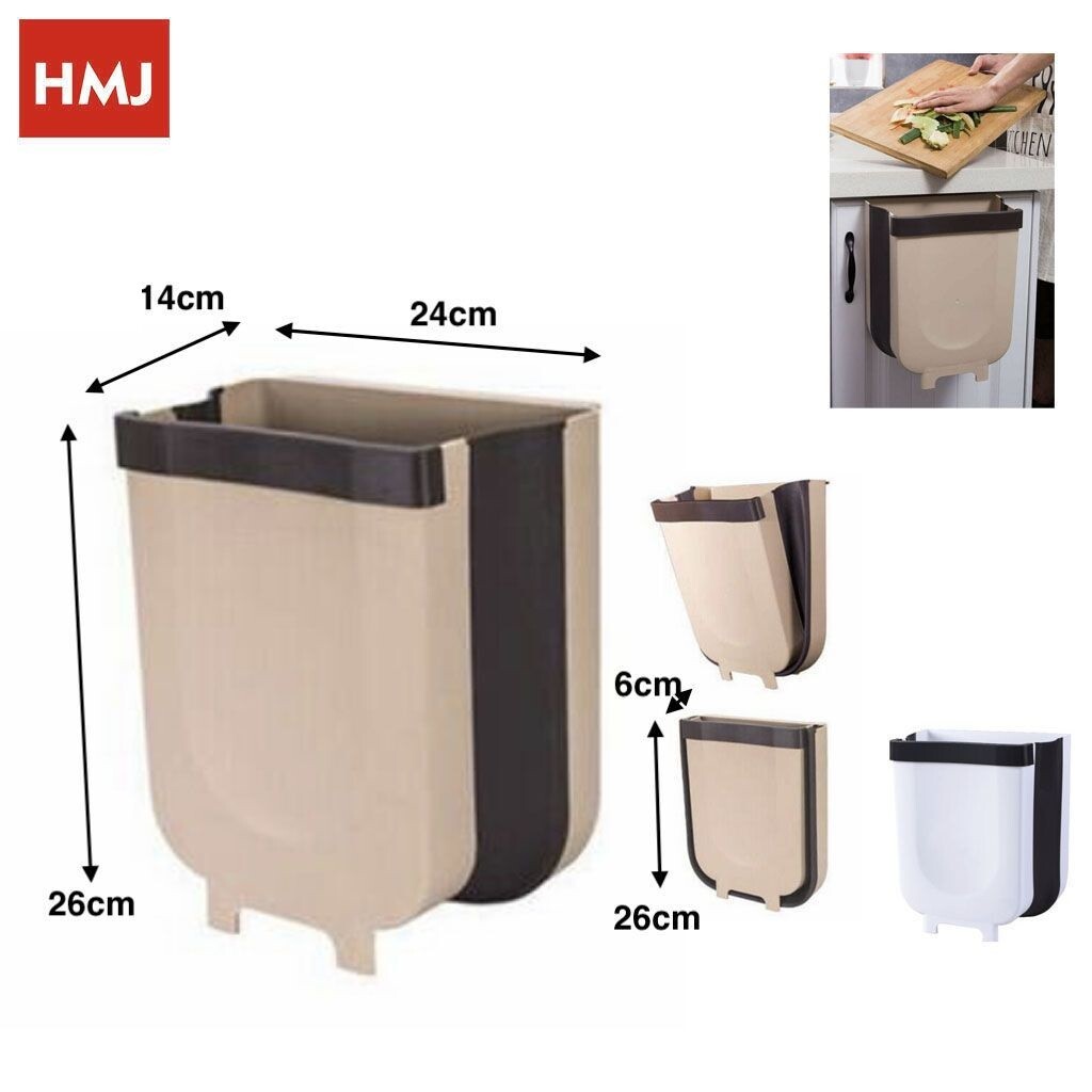 Cestino Pattumiera da cucina Pattumiera pieghevole parete da 8 litri hmj