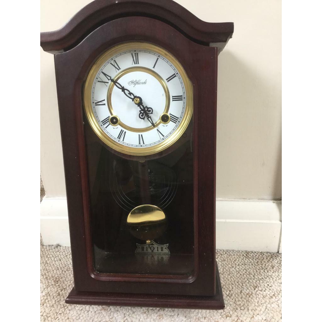 Wall pendulum clock in mahogany in Aveley, Essex Gumtree
