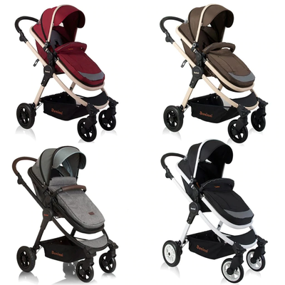 Baninni 3-in-1 Kinderwagen Ayo Misti Red Wagen Reiswieg Wieg Wandelwagen Baby