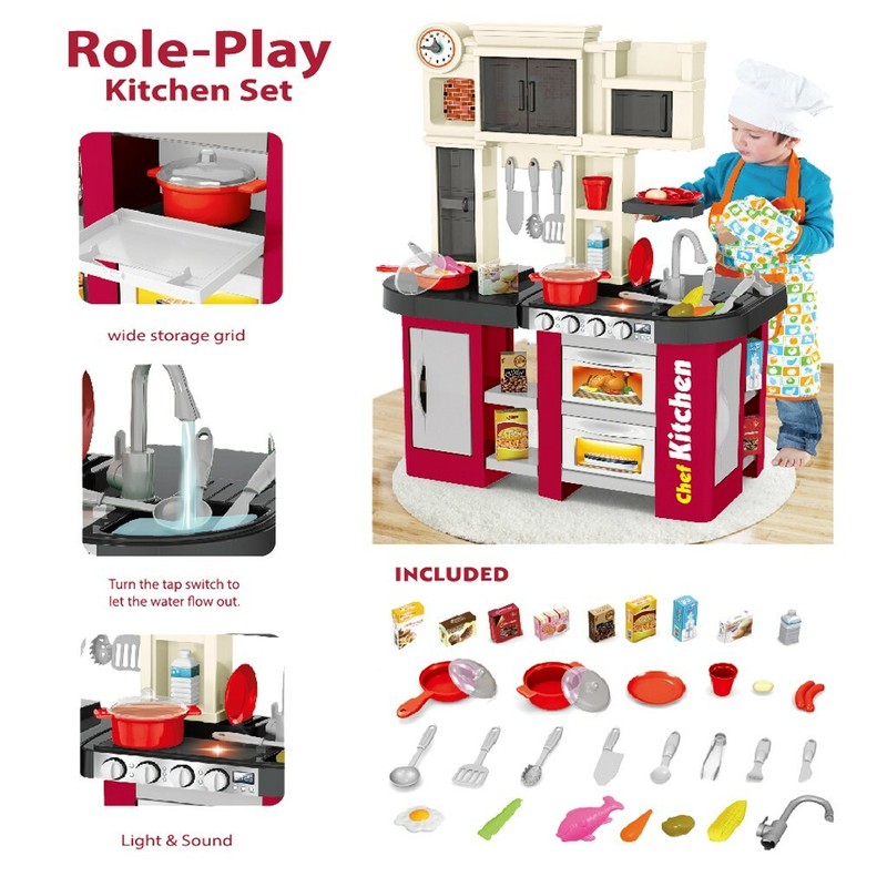 play kitchen set with running water
