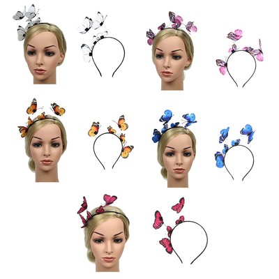 Romantischer Schmetterlings-Haarreif Für Damen – 3D-Design, Verstellbar, Perfekt Für Karneval, Hochzeit Oder Mottoparty