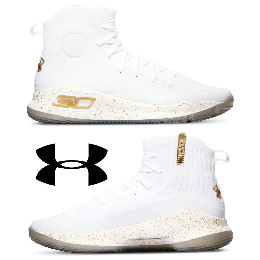 Pre-owned Under Armour Curry 4 Retro Men's Sneakers Running Basketball Game Court Shoes In White