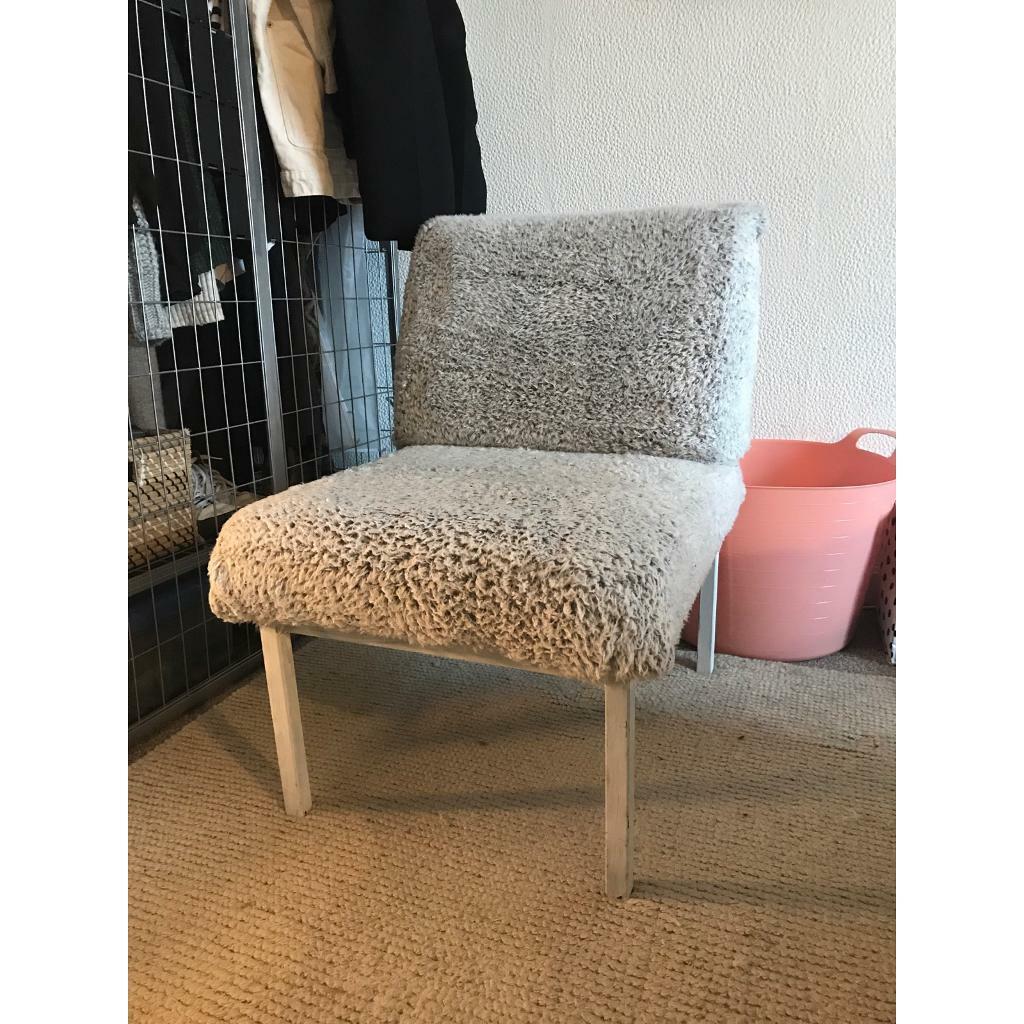 Fluffy fabric bedroom chair  in Clifton Bristol  Gumtree
