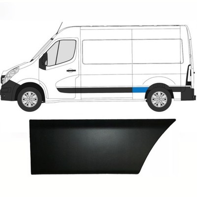Moulure latérale sur aile arrière pour Renault Master 2010- / Gauche